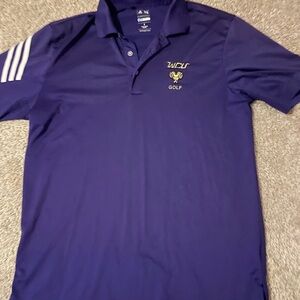 Adidas Men's Purple West Chester University Golf Polo Shirt Size Large